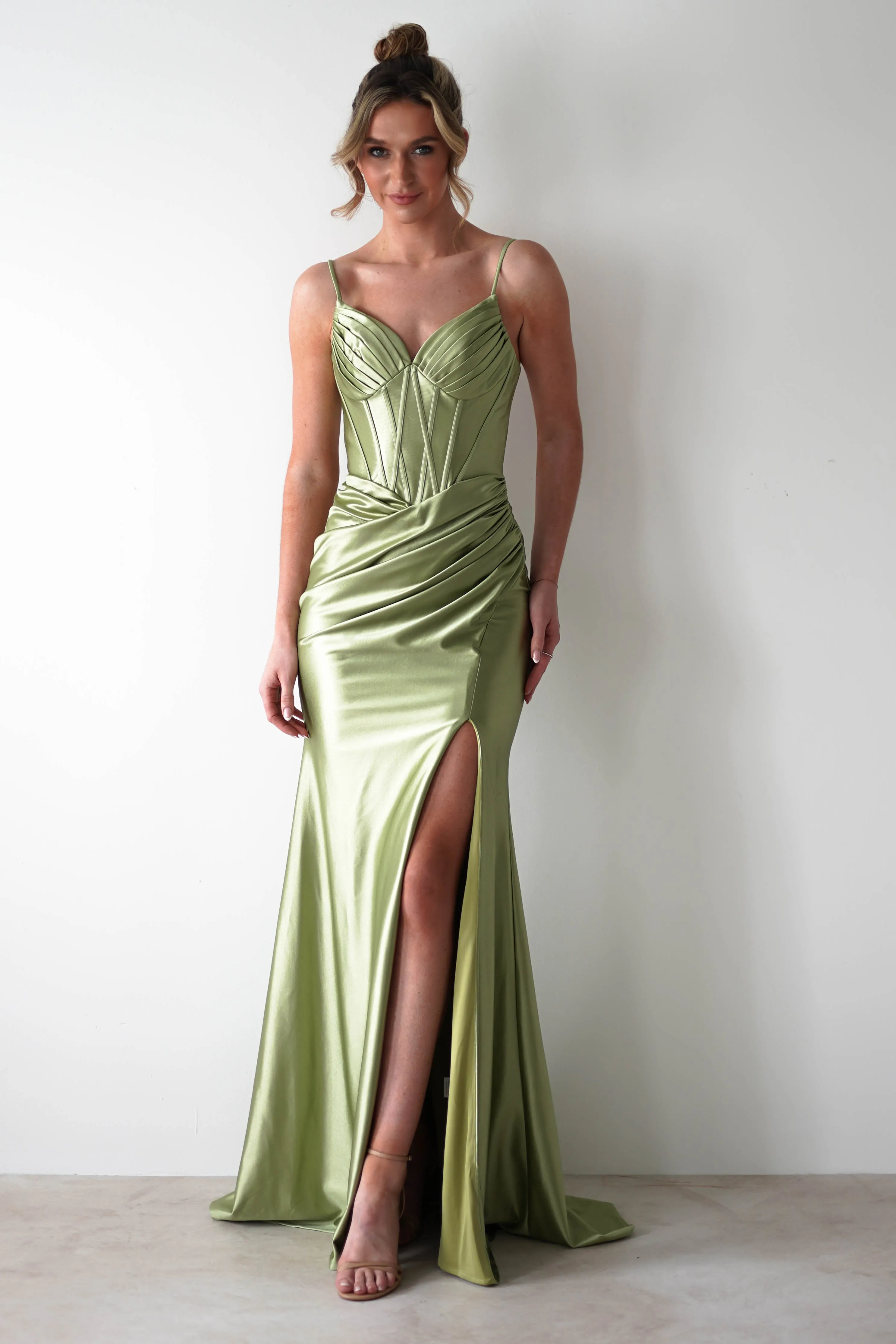 Meaghan Bodycon Gown | Lime Green