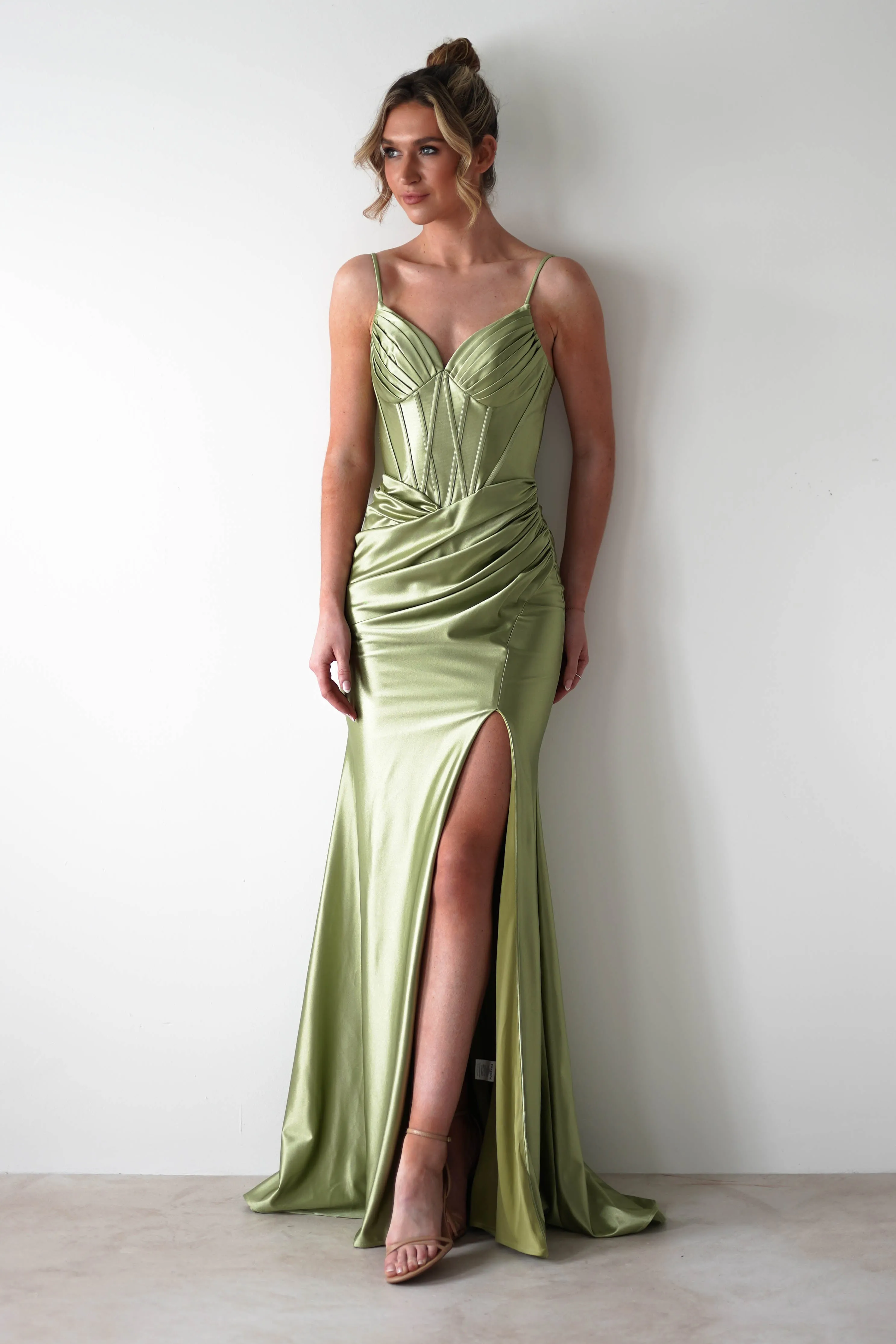 Meaghan Bodycon Gown | Lime Green