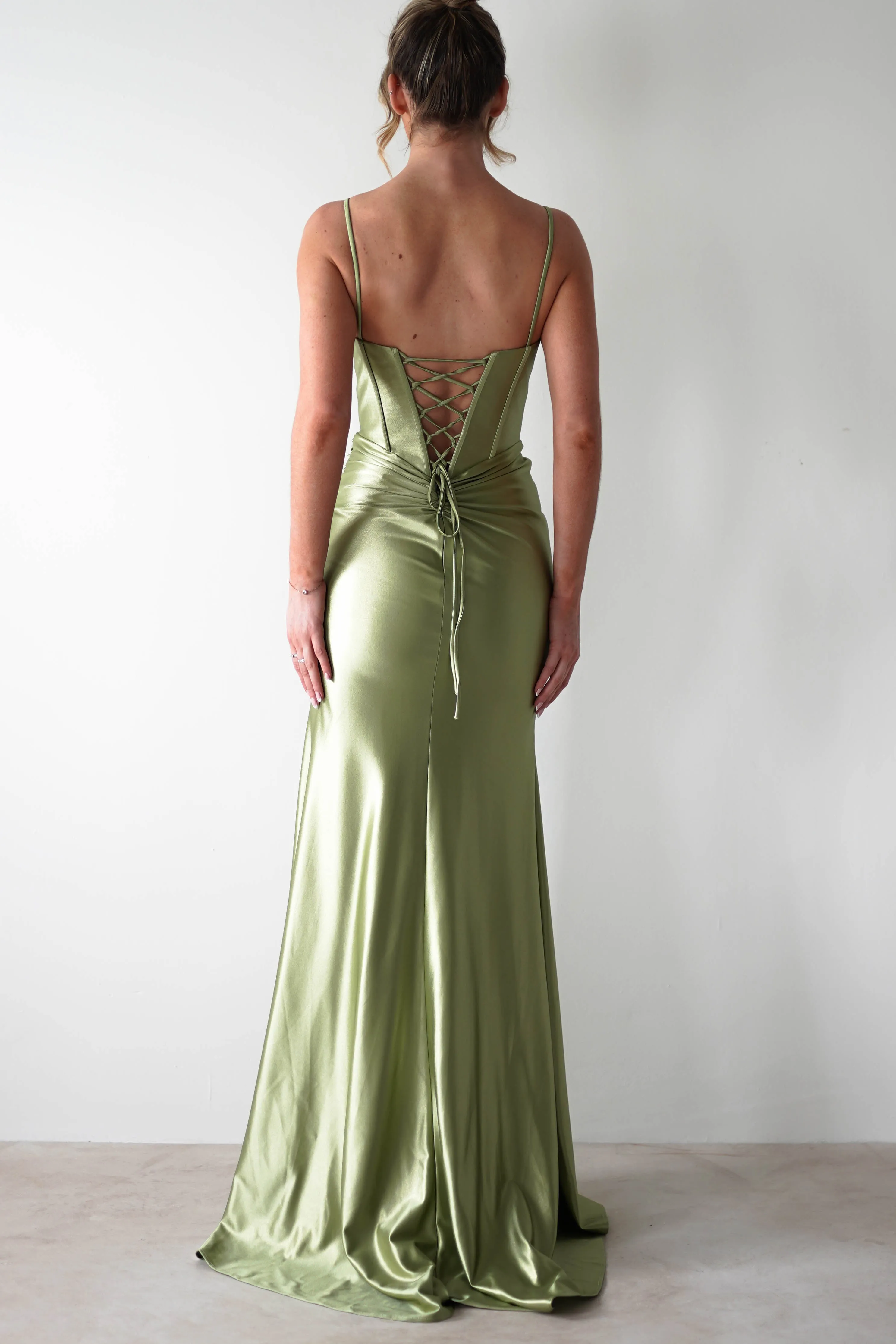 Meaghan Bodycon Gown | Lime Green