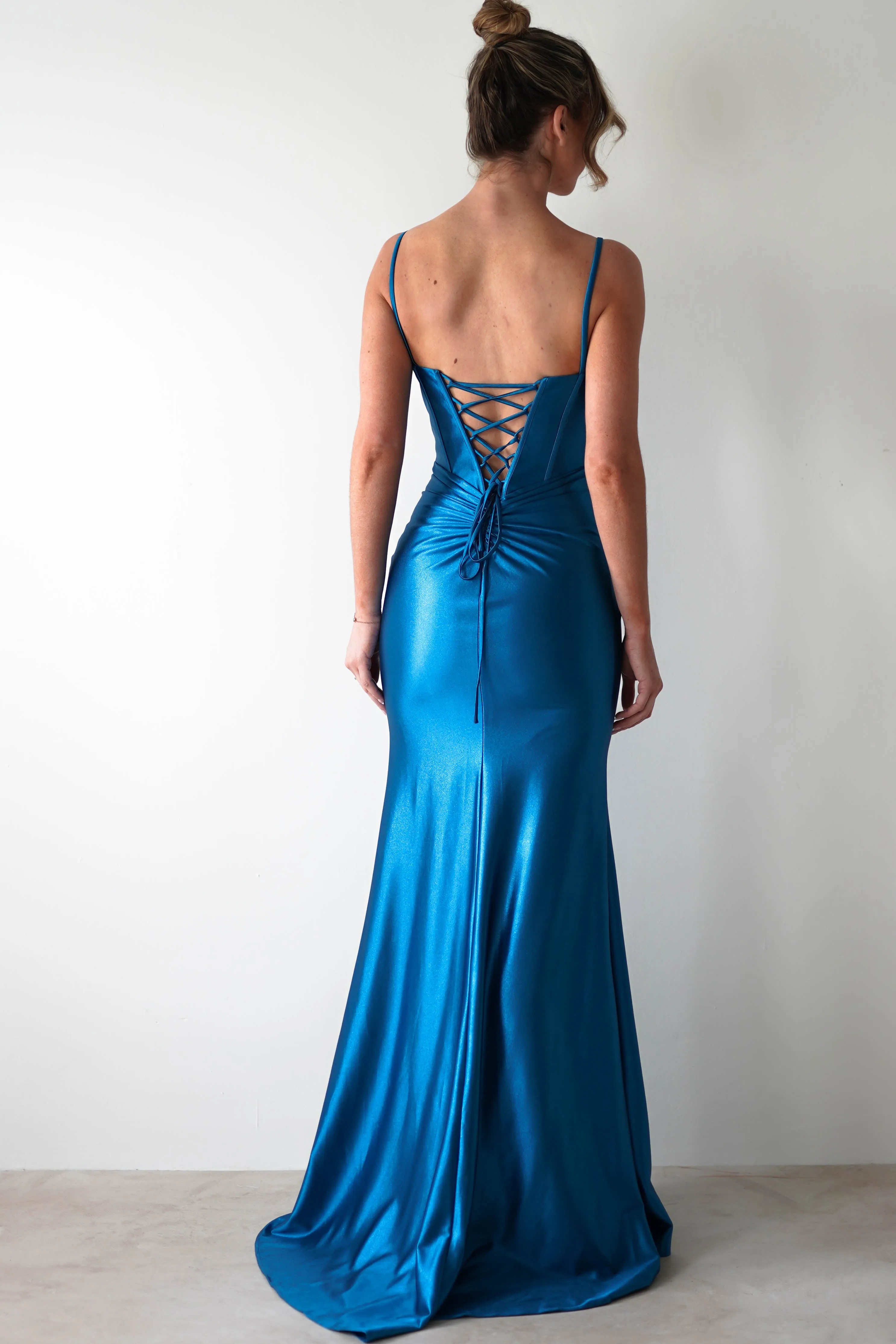 Meaghan Bodycon Gown | Turquoise