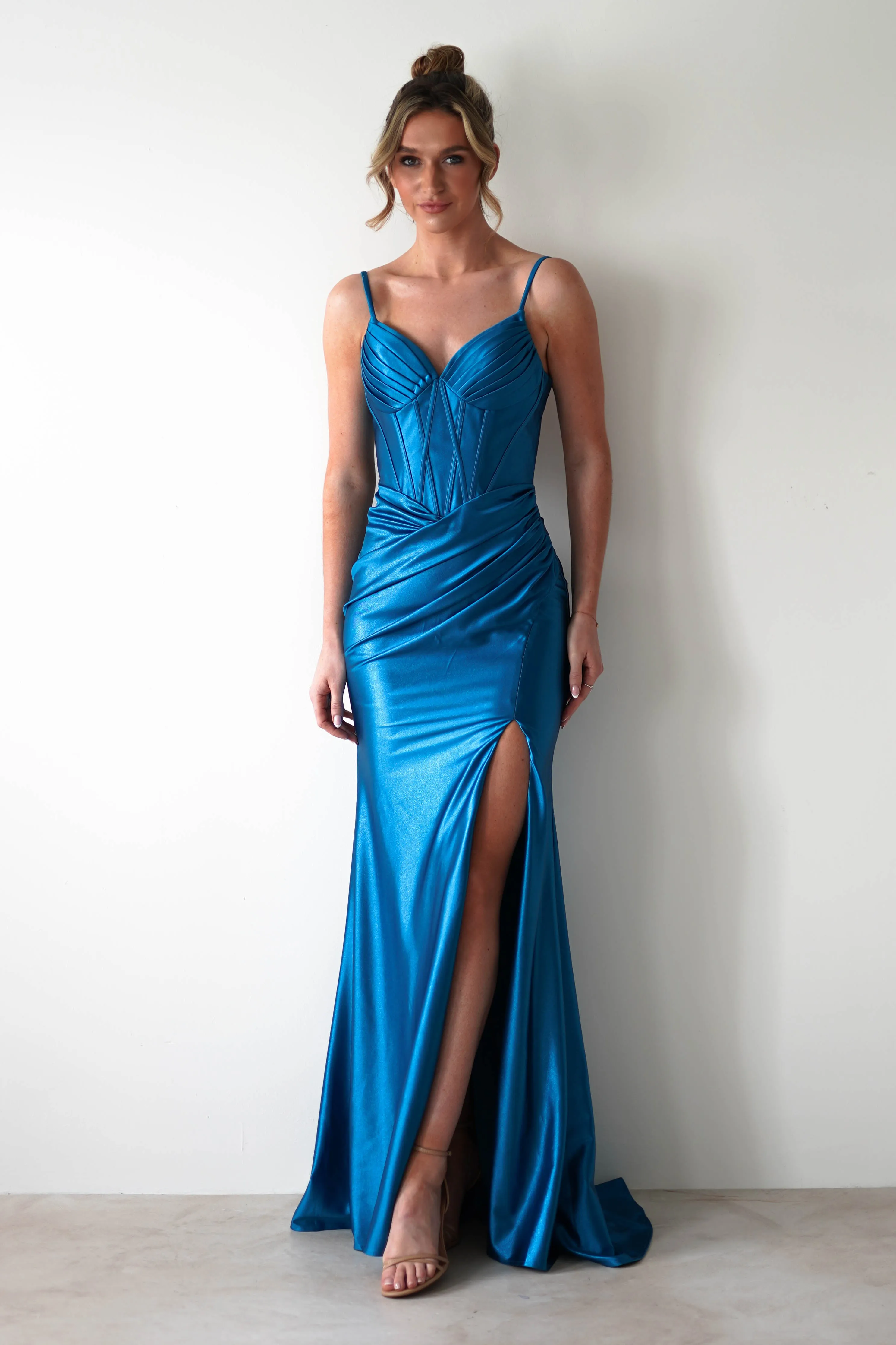 Meaghan Bodycon Gown | Turquoise