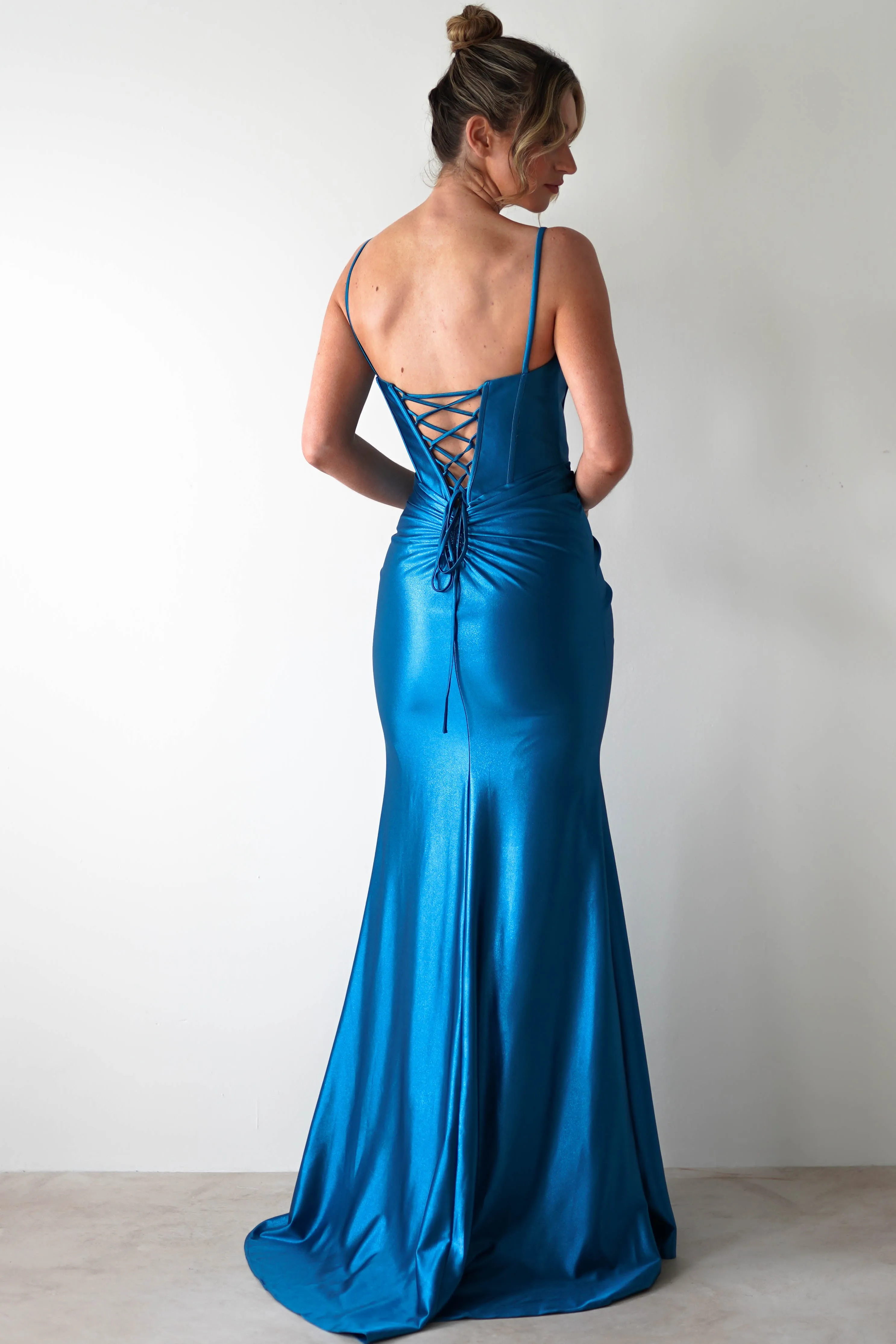 Meaghan Bodycon Gown | Turquoise