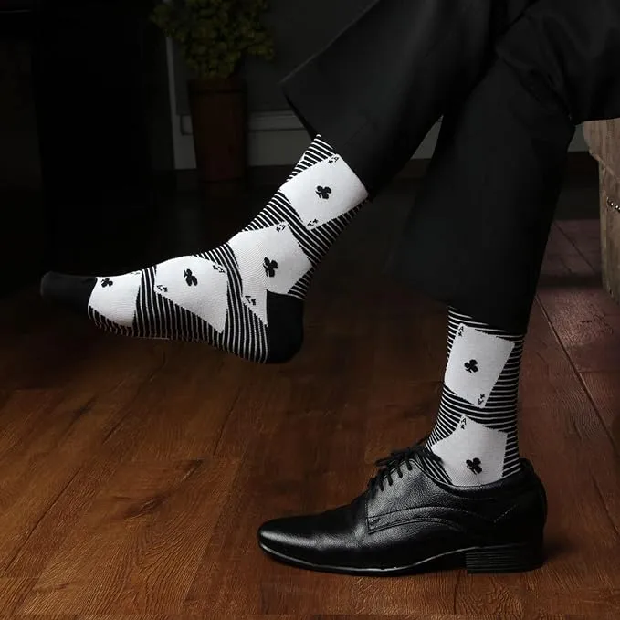 Men's Ace of Spade Print Premium Socks