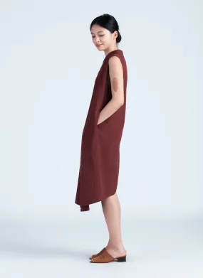 Migrate Sleeveless Midi Dress - Deep Burgundy