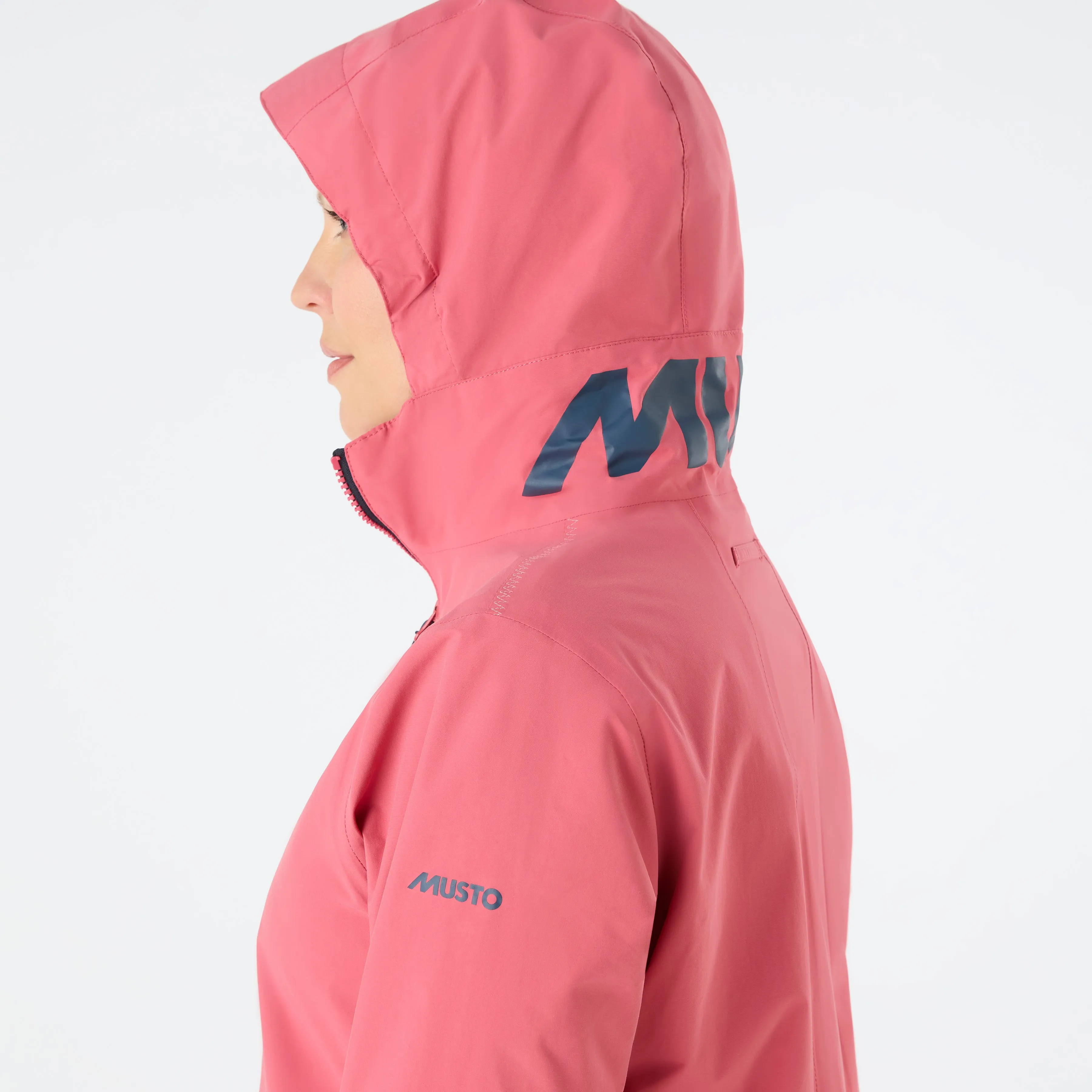 Musto Women's Marina Waterproof Rain Jacket (Raspberry)