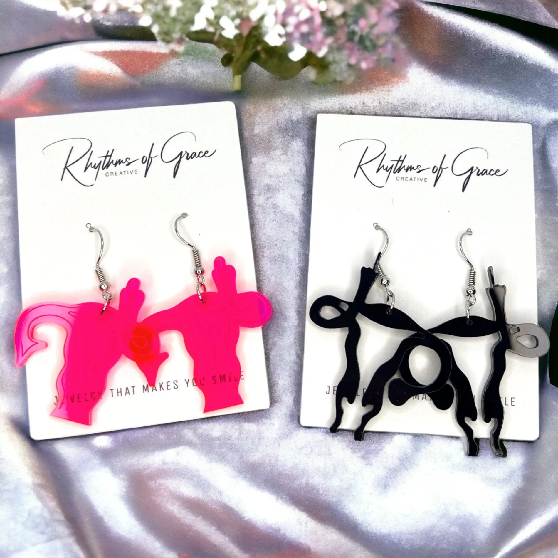 My Body My Choice Earrings - Feminist Earrings, Team Pink, Feminism Earrings, RGB Earrings, Roe vs. Wade