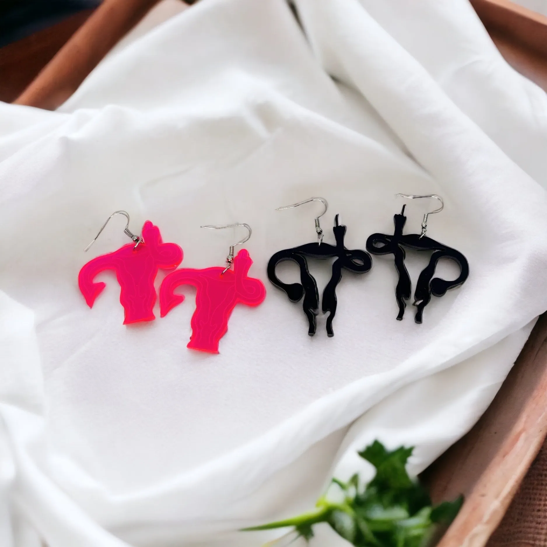 My Body My Choice Earrings - Feminist Earrings, Team Pink, Feminism Earrings, RGB Earrings, Roe vs. Wade