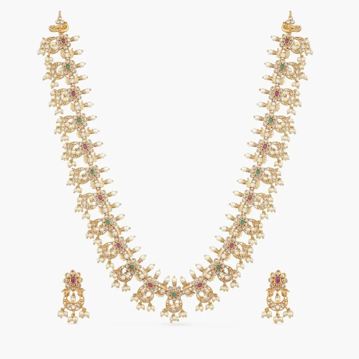 Nalini Antique Long Necklace Set