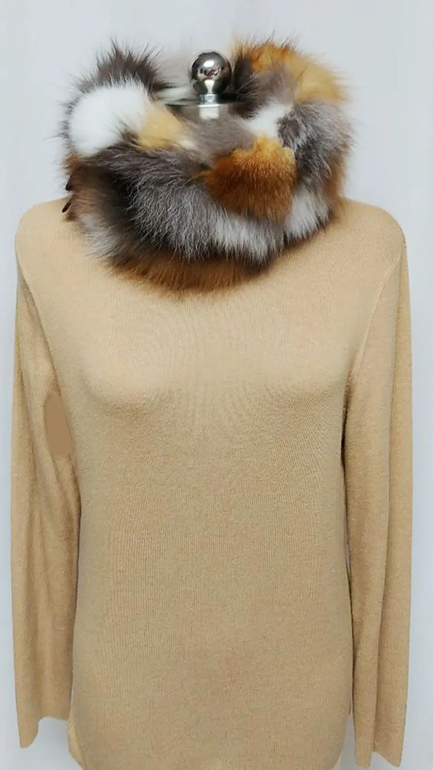 *NEW - ADRIENNE LANDAU FLUFFY FOX COLLAR FROM NEIMAN MARCUS