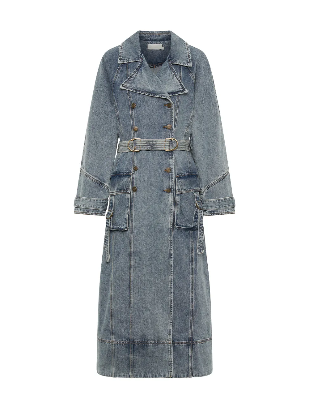 Olivia Denim Trench Coat