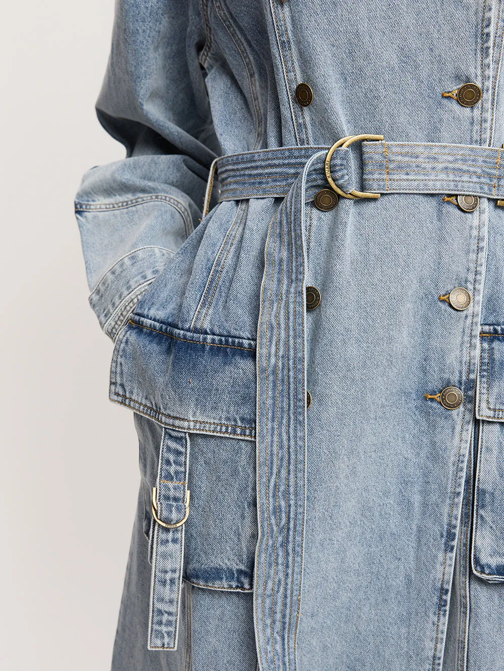 Olivia Denim Trench Coat