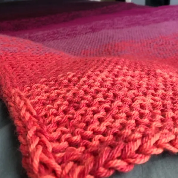 Ombre Garter Squish Blanket PROJECT