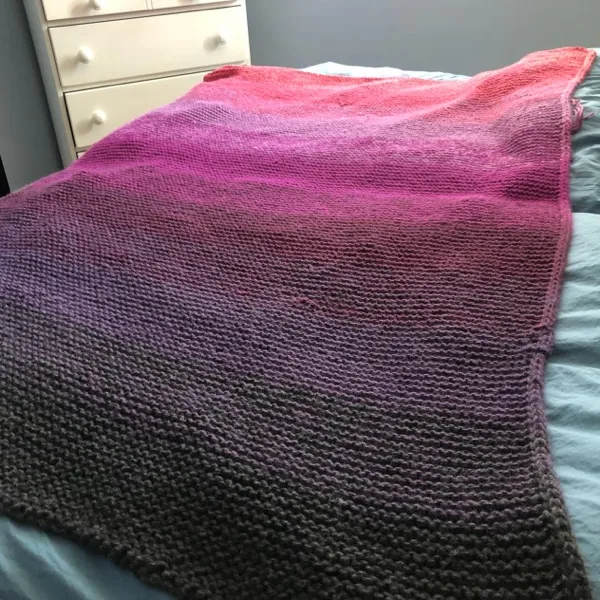 Ombre Garter Squish Blanket PROJECT