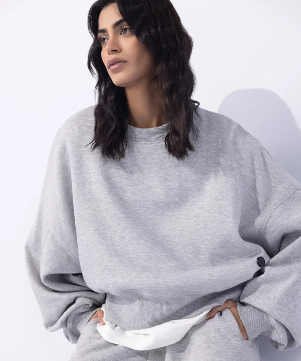 Oversized Cropped Sweatshirt