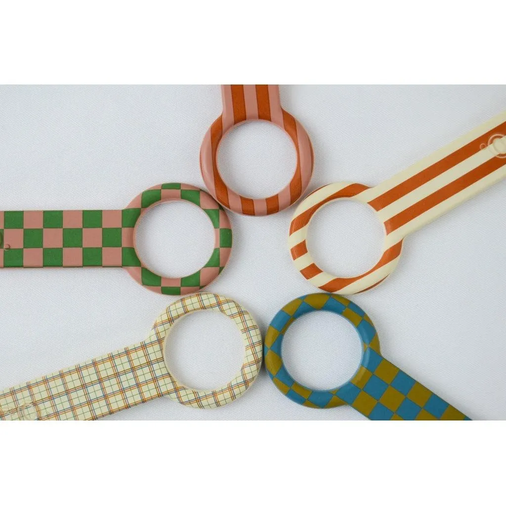 Pacifier Clip - Pattern - Plaid Pattern