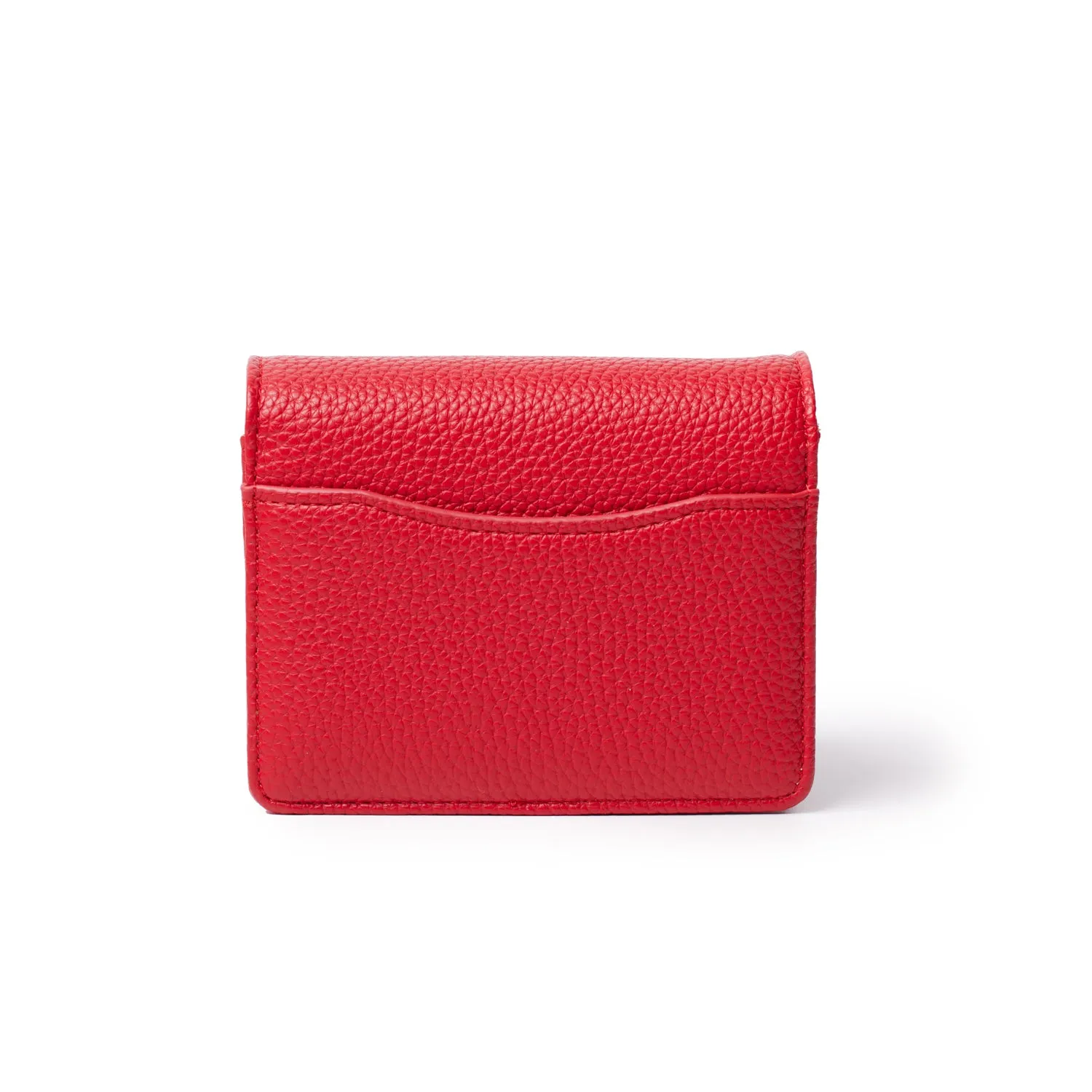 PEBBLE MINI WALLET ON CHAIN RED