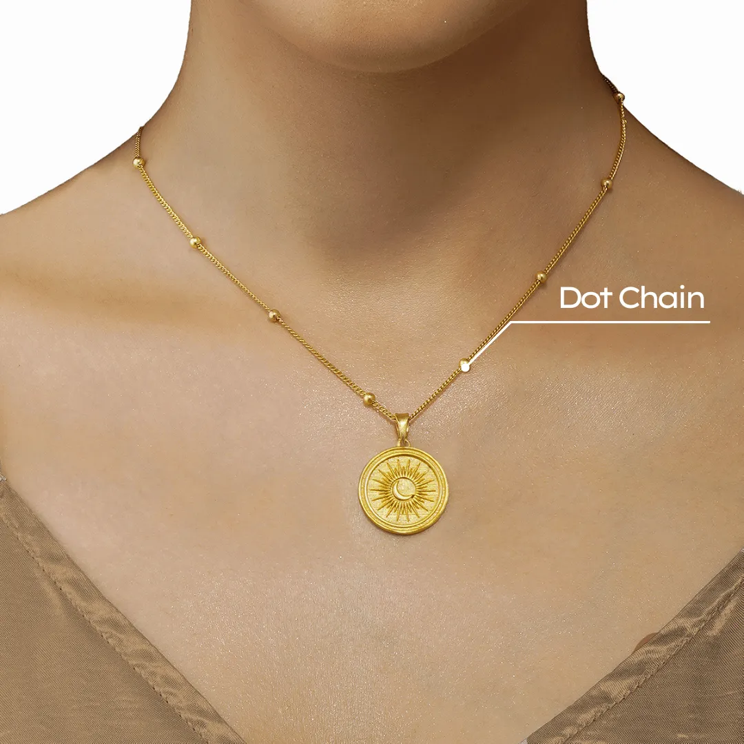 Power of Belief Coin Necklace - Sun & Moon