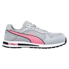 Puma Women's 643085  Frontside Low Composite Toe Grey Pink EH SR Work Shoes