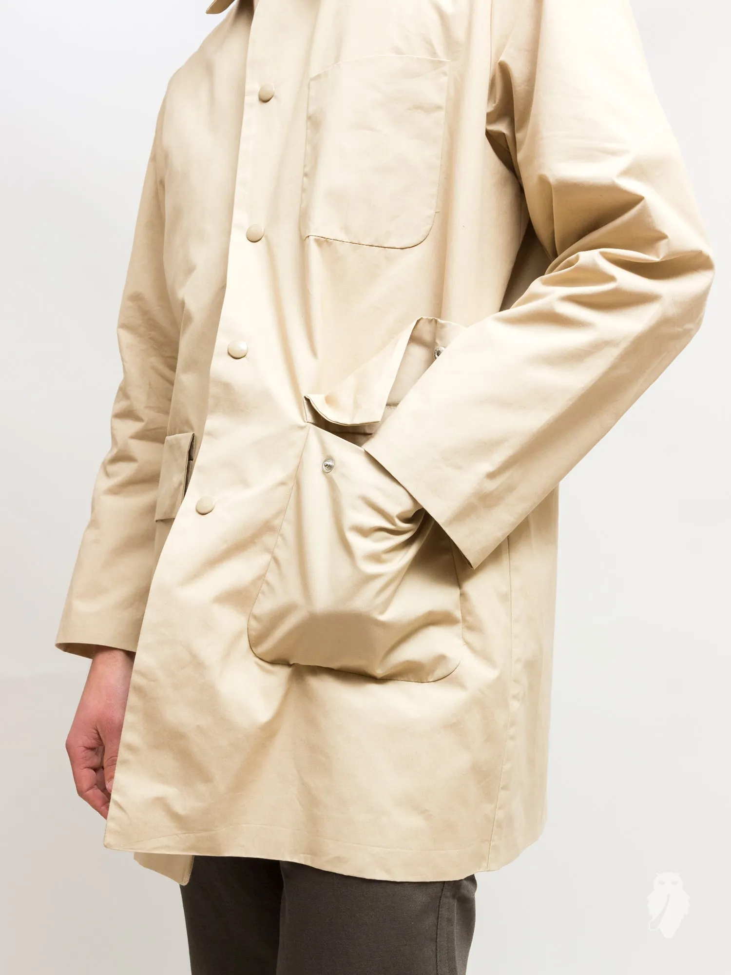 "Geo" Shell Jacket in Sand