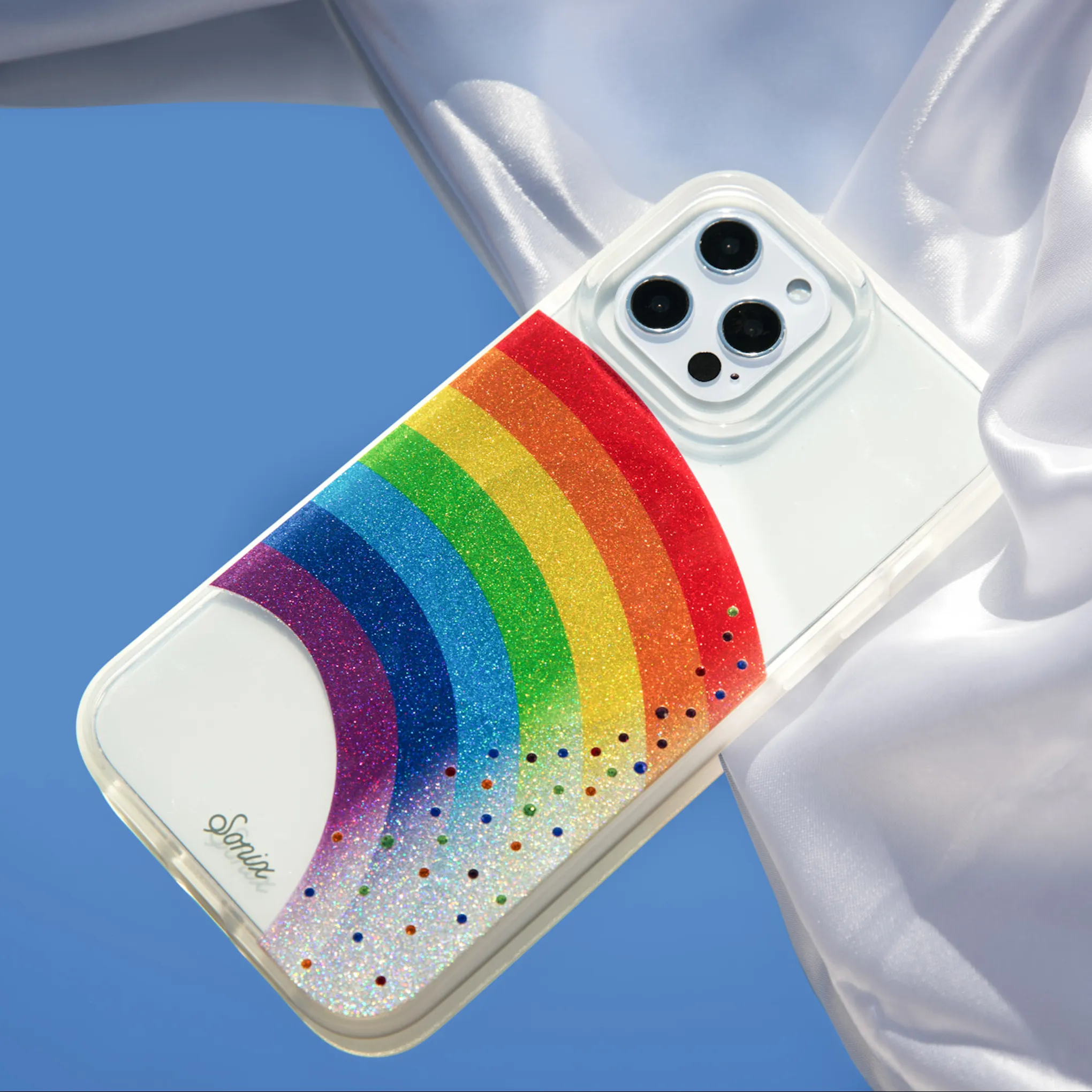 Rainbow Rhinestone iPhone Case