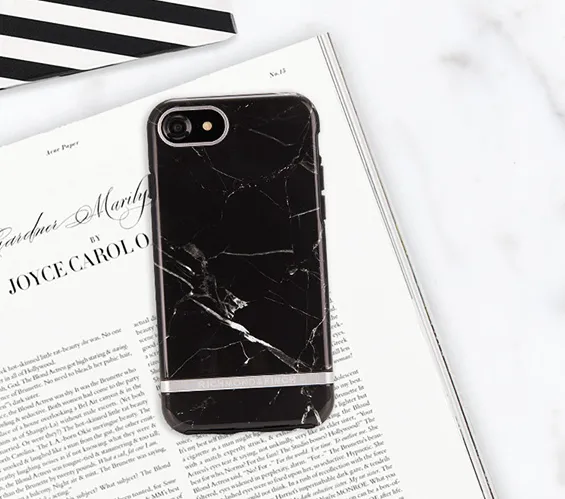 RICHMOND & FINCH Case - Black Marble / Silver