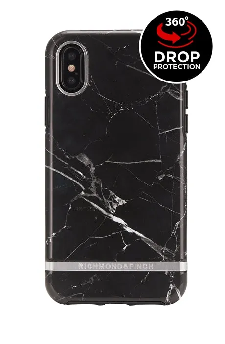 RICHMOND & FINCH Case - Black Marble / Silver