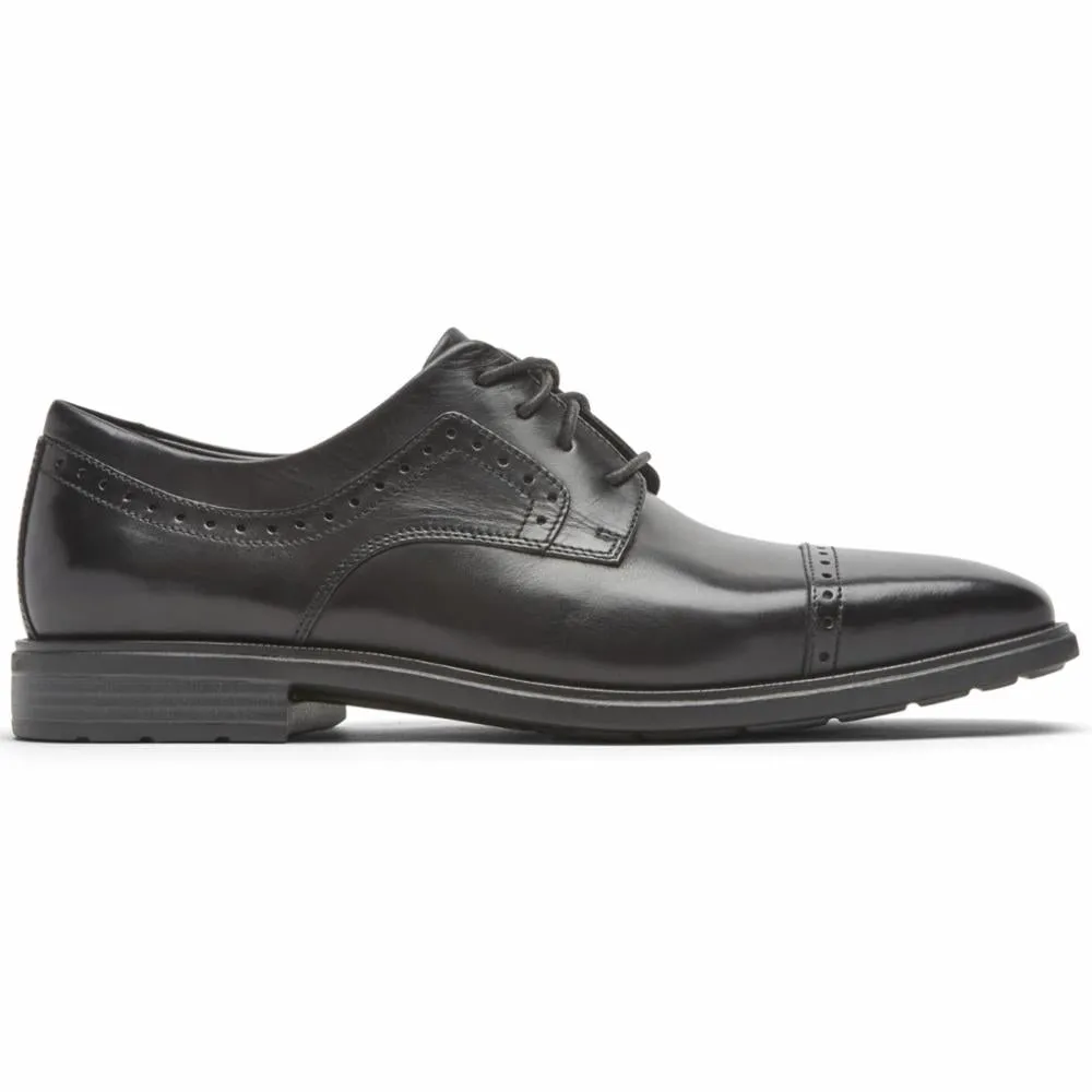 Rockport Men DRESSPORTS BUSINESS CAP TOE BLACK/GLASS