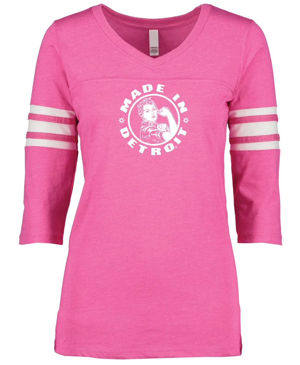 Rosie Hot Pink Ladies Football Tee