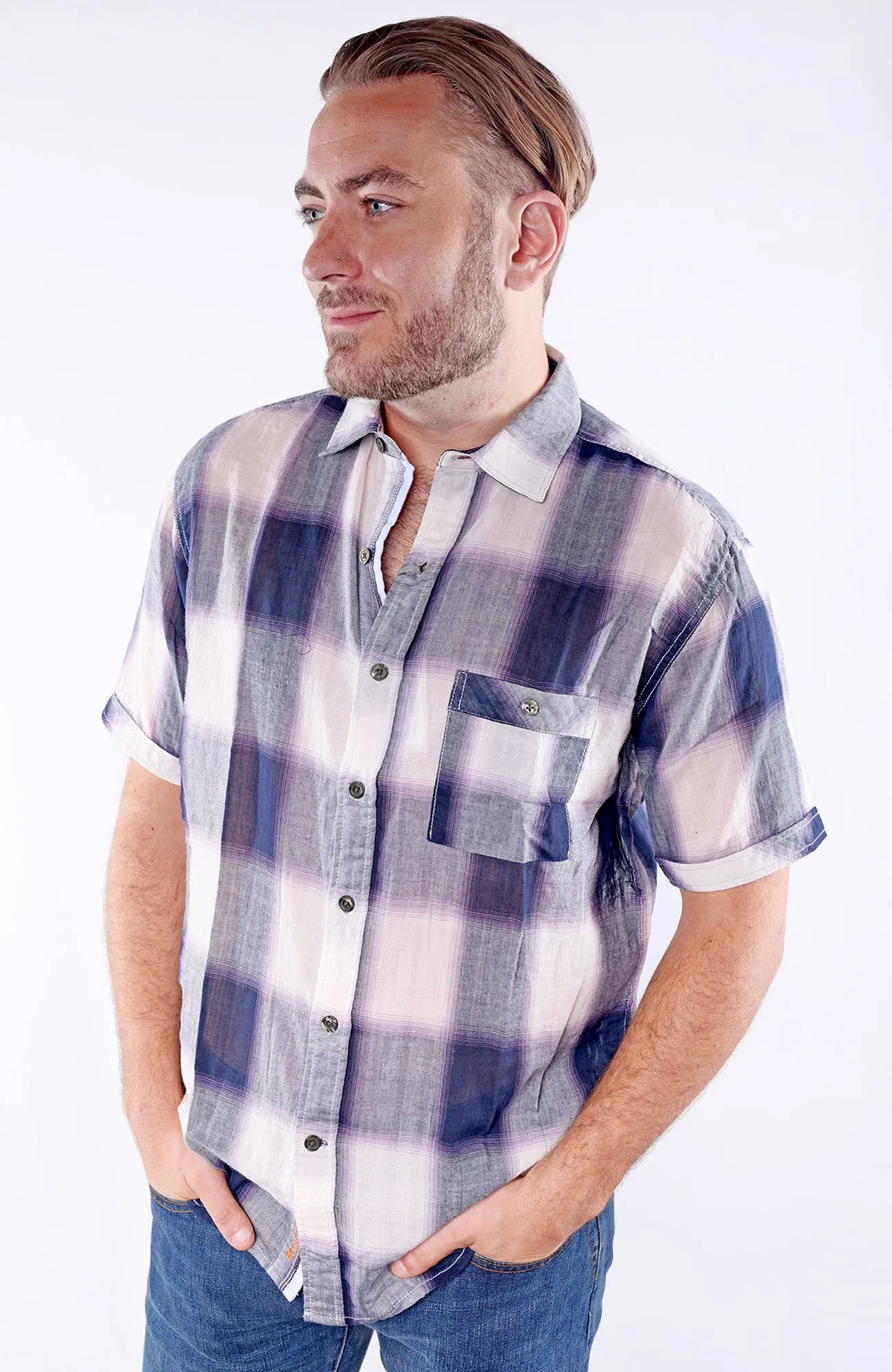 RUTHERFORD | Woven Cotton Short Sleeve Shirt