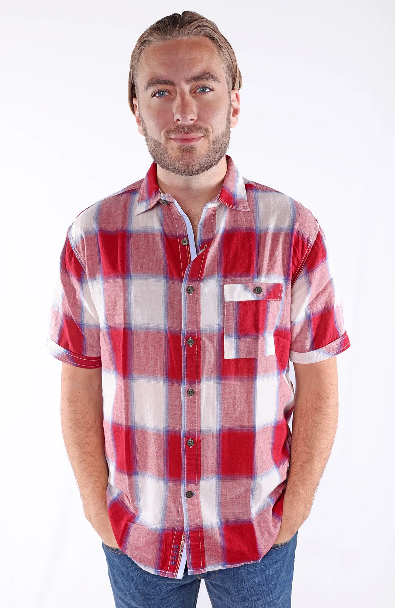 RUTHERFORD | Woven Cotton Short Sleeve Shirt