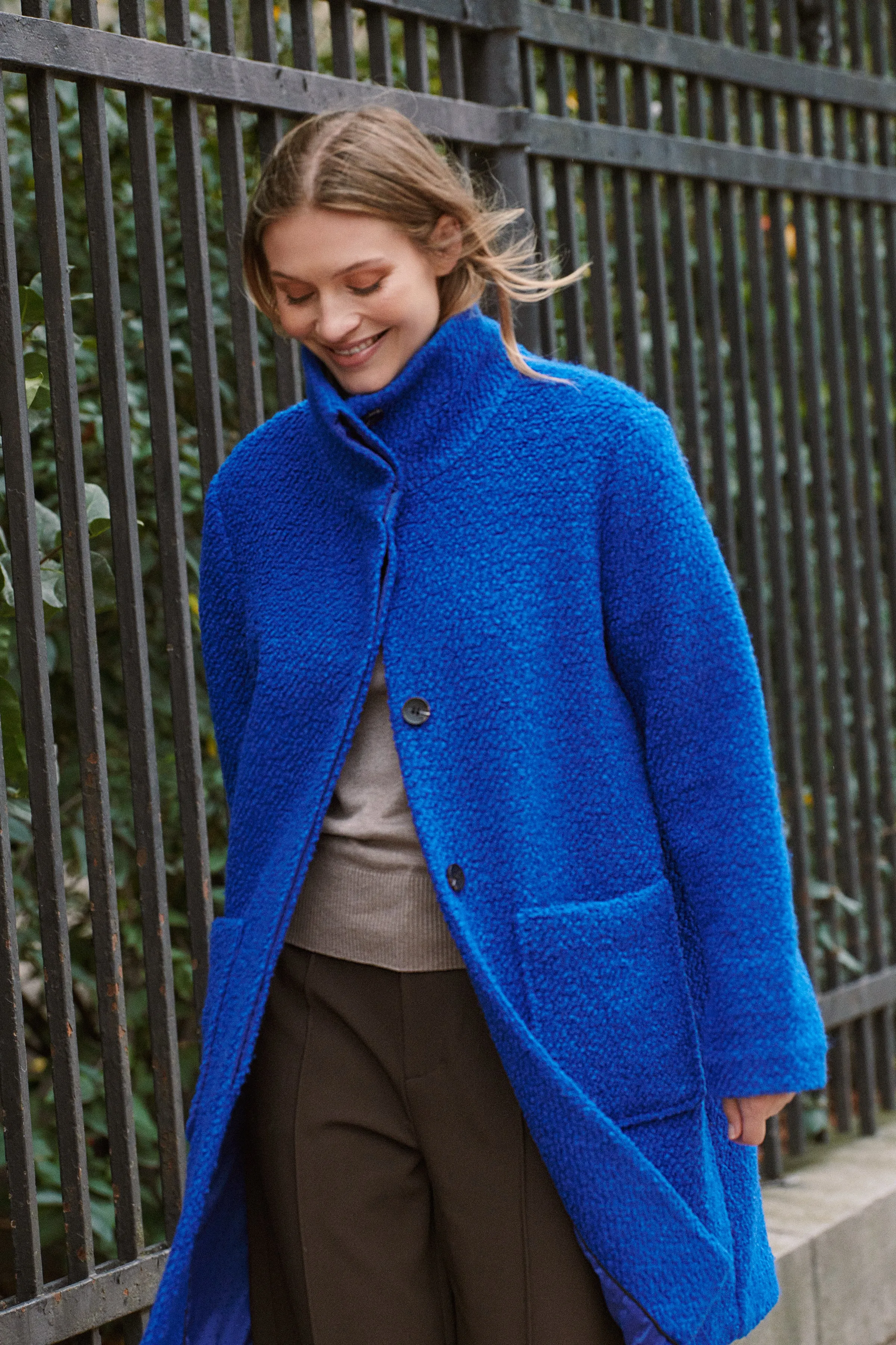 Saint Tropez Ferddy Coat in Surf Blue