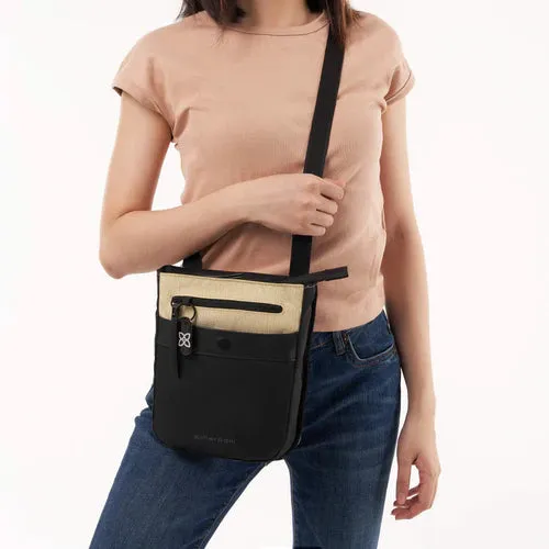 Sherpani Prima Anti-Theft Crossbody Bag in Straw