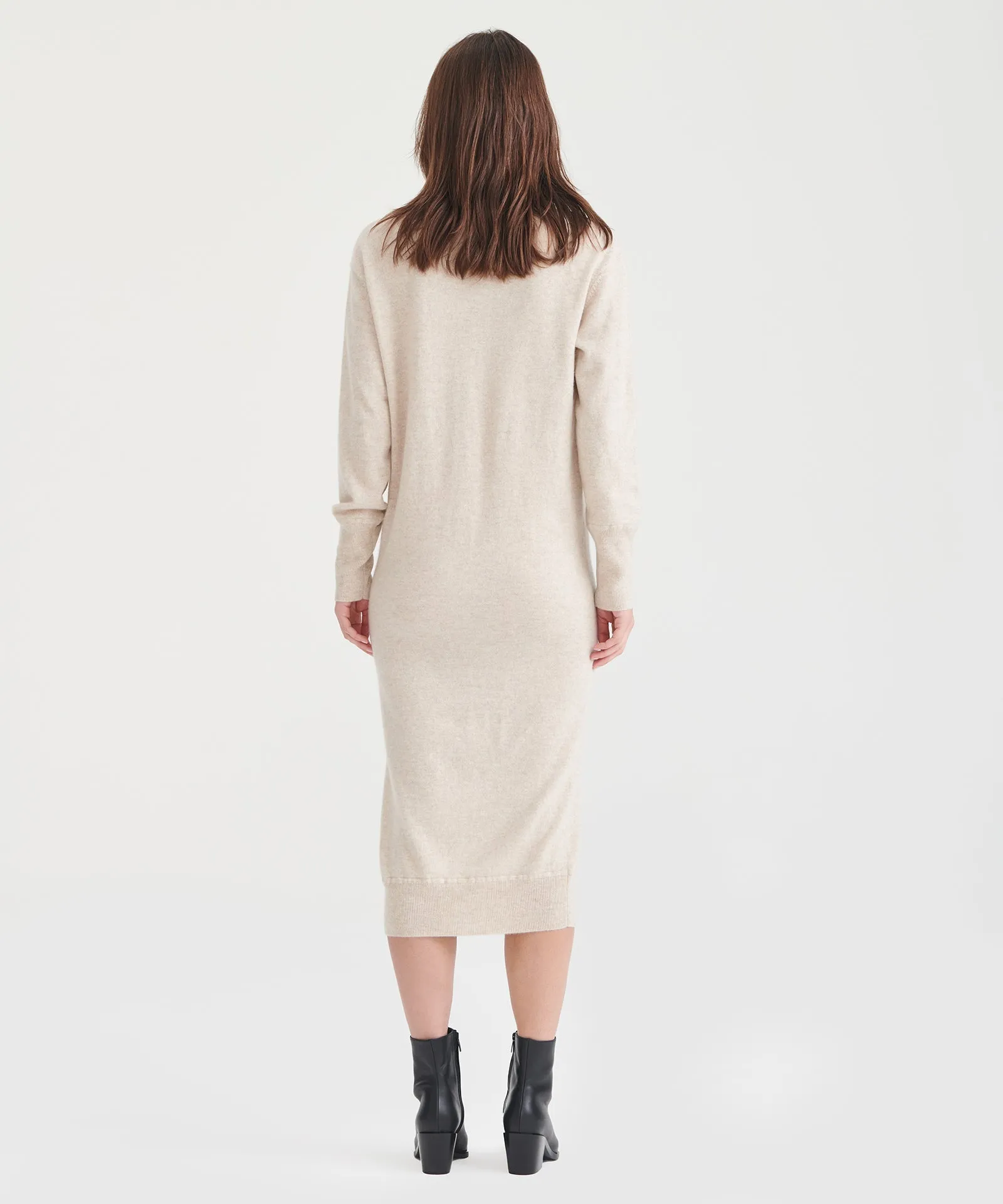 Signature Cashmere V-Neck Dress