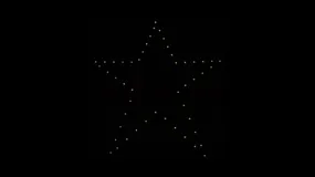 Star shape animation - 50 drones