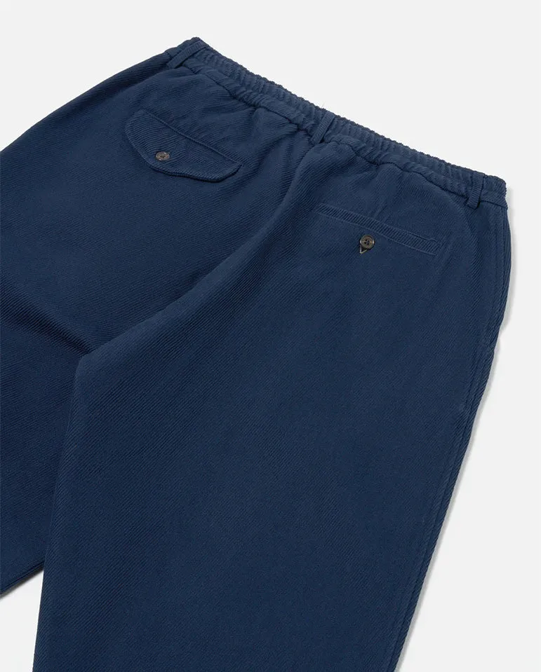 Super Twill Pleated Track Pant NAVY