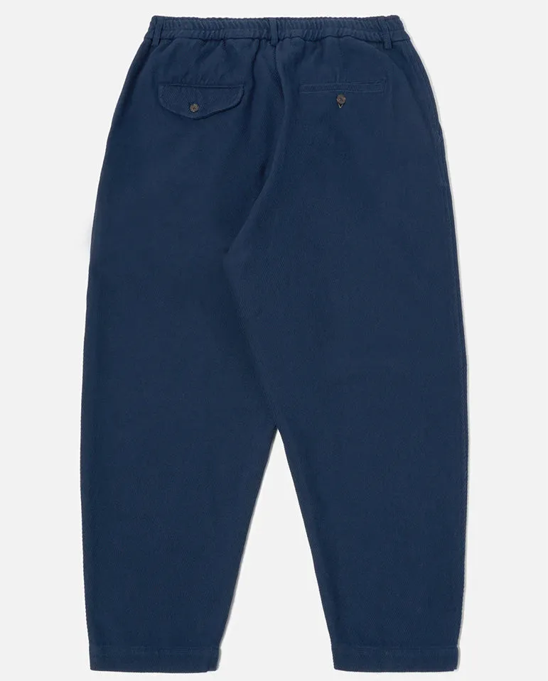 Super Twill Pleated Track Pant NAVY