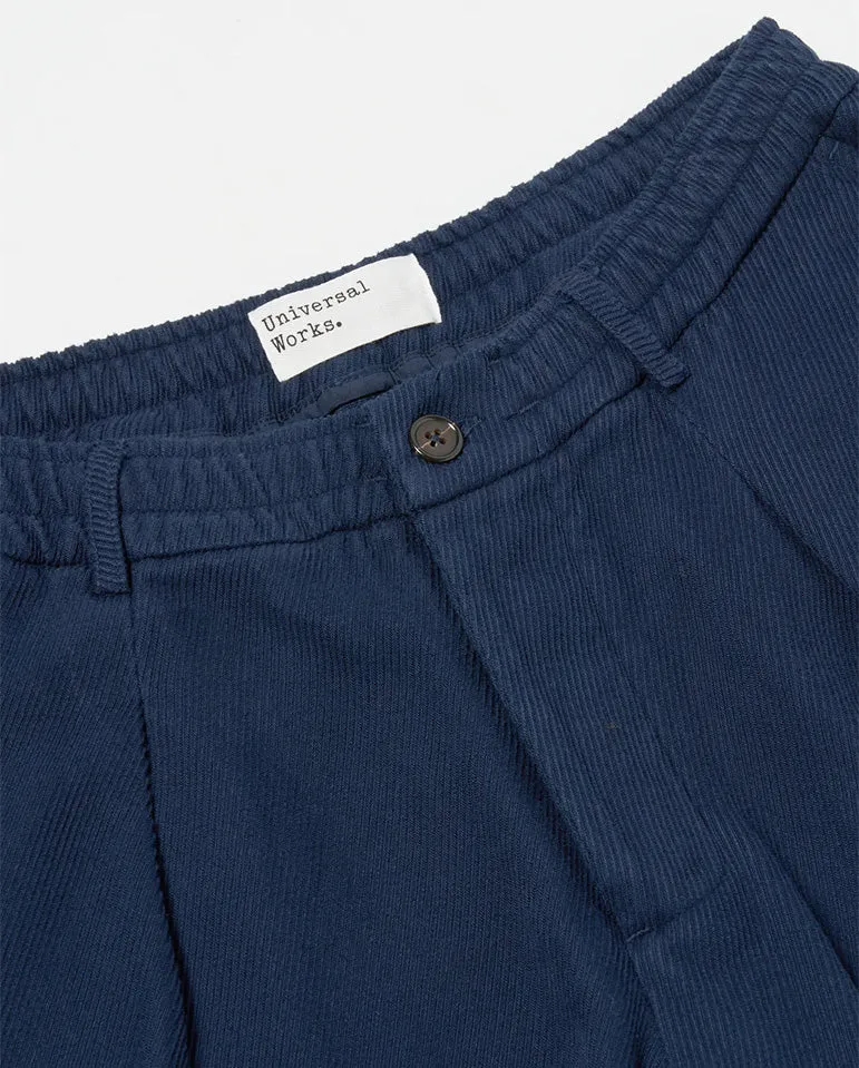 Super Twill Pleated Track Pant NAVY