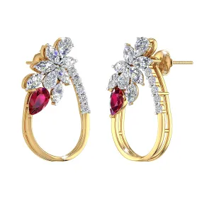 THE WHISPERING WOODS RUBY STUDS