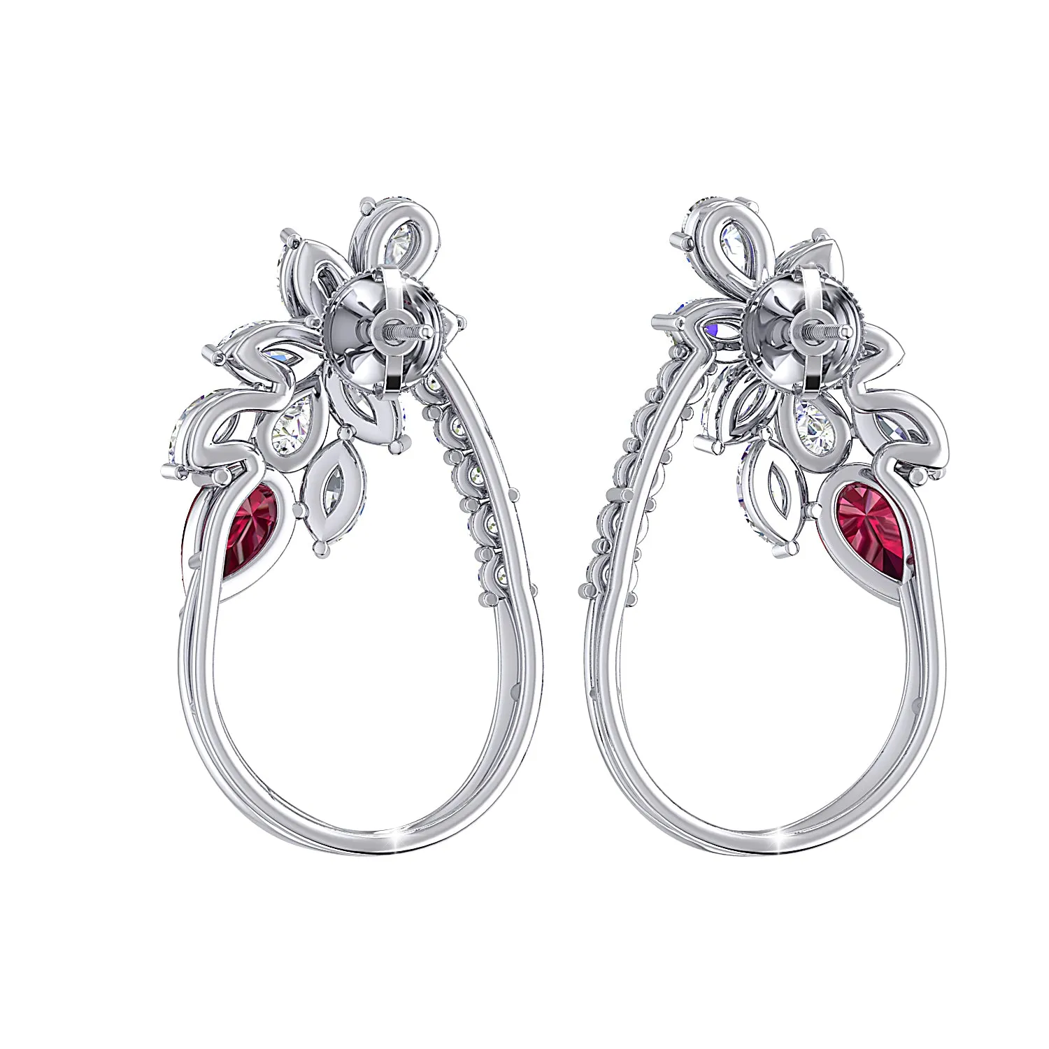 THE WHISPERING WOODS RUBY STUDS