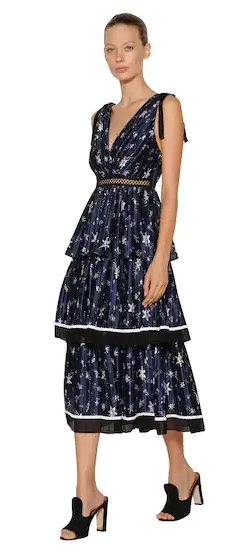 Tiered Star Midi Dress