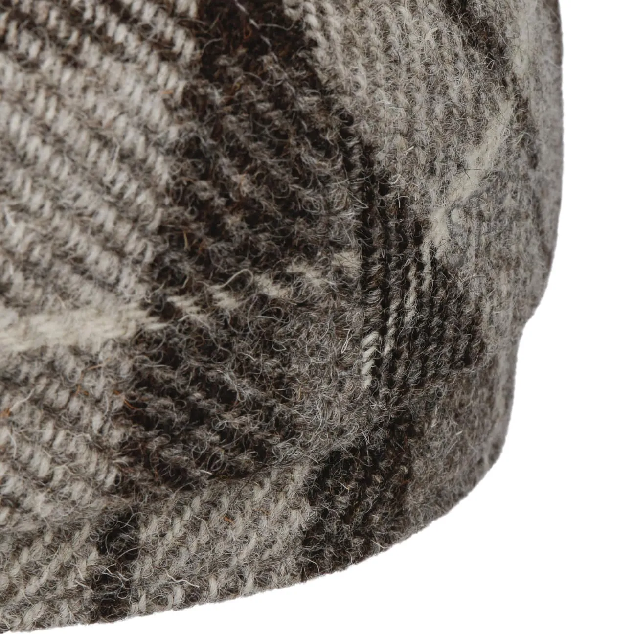 Undyed Harris Tweed Driver Flat Cap by Stetson