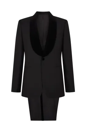 Velvet Shawl Collar Single Breasted Dinner Suit