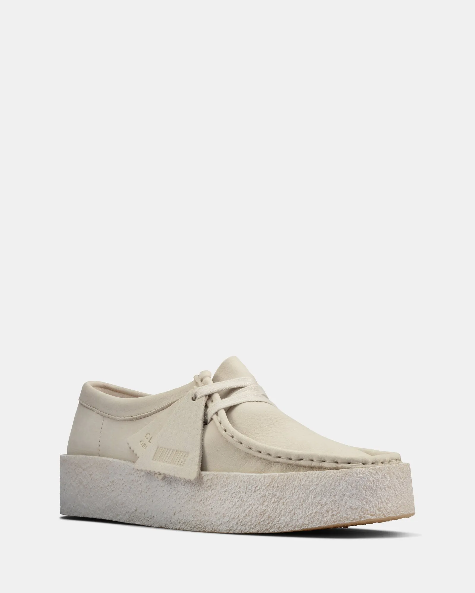 Wallabee Cup. (W) White Nubuck