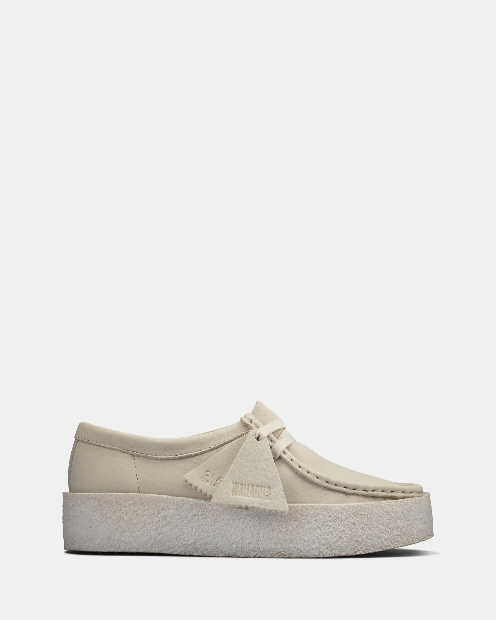 Wallabee Cup. (W) White Nubuck